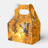 Herbst-Gold-Blätter Geschenkschachtel (Rückseite)