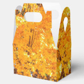 Herbst-Gold-Blätter Geschenkschachtel (Geöffnet)