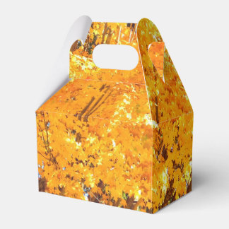 Herbst-Gold-Blätter Geschenkschachtel