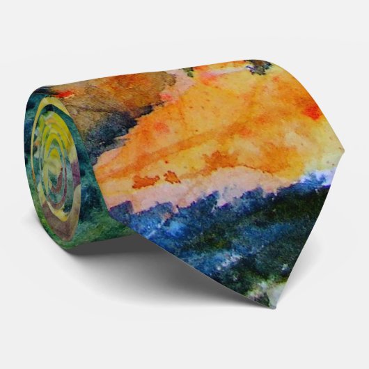 Herbst-Gold Krawatte (Gerollt)