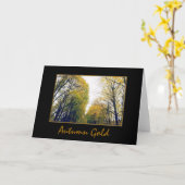 'Herbst Gold' leere Grußkarte Karte (Gelbe Blume)