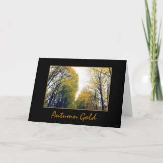 'Herbst Gold' leere Grußkarte Karte