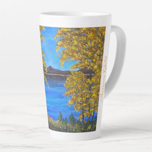 Herbst Gold Milchtasse (Rechte Ecke)