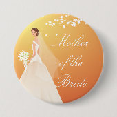 Herbst-Gold-PÖBEL Brautparty-Knopf Button (Vorderseite)