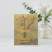 Herbst-Gold-Postkarte Postkarte (Stehend Vorderseite)