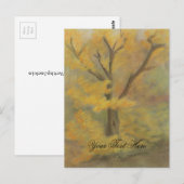 Herbst-Gold-Postkarte Postkarte (Vorne/Hinten)