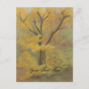 Herbst-Gold-Postkarte Postkarte