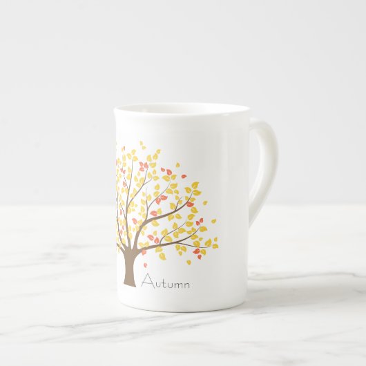 Herbst-Gold-Tree Porzellantasse (Vorderseite Rechts)