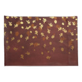 Herbst-Gold verlässt Muster Kissenbezug (Rückseite-Rechts)