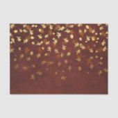 Herbst-Gold verlässt Muster Seidenpapier (Vorderseite)