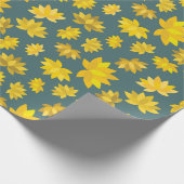 Herbst Golden Flora für gemütlichen Herbst Nahes P Geschenkpapier (Ecke)