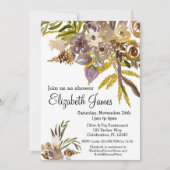 Herbst Goldener Herbst Wasserfarbener Baden Einladung (Vorderseite)