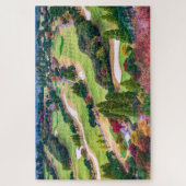 Herbst-Golfplatz-Foto Puzzle (Vertikal)