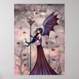 Herbst-Gotik-Fee-Vampir-Plakat Poster