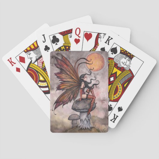 Herbst-gotische feenhafte spielkarten (Rückseite)