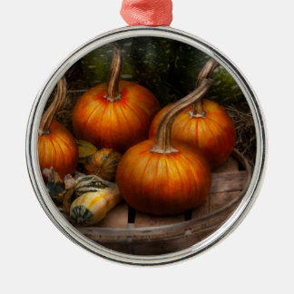 Herbst - Gourd - Pumpkins und andere Dinge Ornament Aus Metall