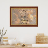 Herbst - Gourd - Stillleben mit Gourds Poster (Küche)