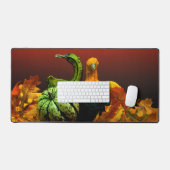 Herbst Gourds Rustikale Herbstfarben Schreibtischunterlage (Tastatur & Maus)