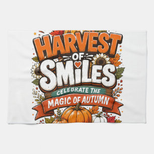 Herbst Grafik T-Shirt Erntedankfest-Shirt Gemü Geschirrtuch