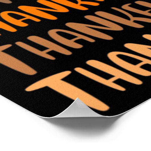 Herbst Grafische T-Shirts - Dankbar Poster (Ecke)