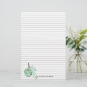 Herbst Green Apple Autumn Letter Writing Briefpapier (Stehend Vorderseite)