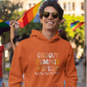 Herbst-Groovy Pumpkin Gewürzdesign Hoodie