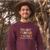 Herbst-Groovy Pumpkin Gewürzdesign Sweatshirt