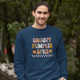 Herbst-Groovy Pumpkin Gewürzdesign Sweatshirt