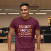 Herbst-Groovy Pumpkin Gewürzdesign T-Shirt