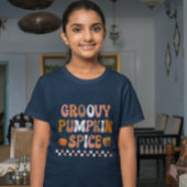 Herbst-Groovy Pumpkin Gewürzdesign T-Shirt