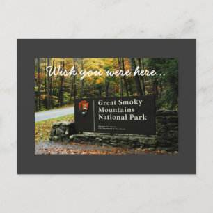 Herbst Große Smokygebirge - Wünscht, ihr wäret hie Postkarte
