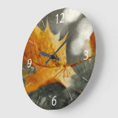 Herbst Große Wanduhr (Winkel)