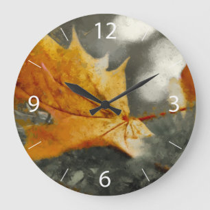 Herbst Große Wanduhr