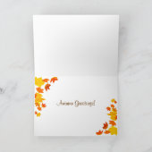 Herbst-Grüße! Karte (Innenseite)