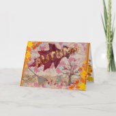 Herbst-Grüße! Karte (Vorderseite)