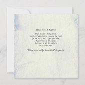 Herbst Grüße Niedlich Rotes Eichhörnchen Karte (Rückseite)