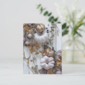 Herbst Grußkarte elegante Kürbis Postkarte (Stehend Vorderseite)