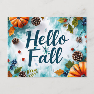 Herbst-Grußkarte Postkarte