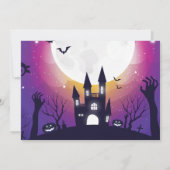 Herbst Halloween 5. Geburtstagsparty Einladung (Rückseite)