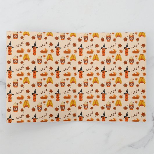 Herbst & Halloween Gemütes Muster Karte (Innenseite)