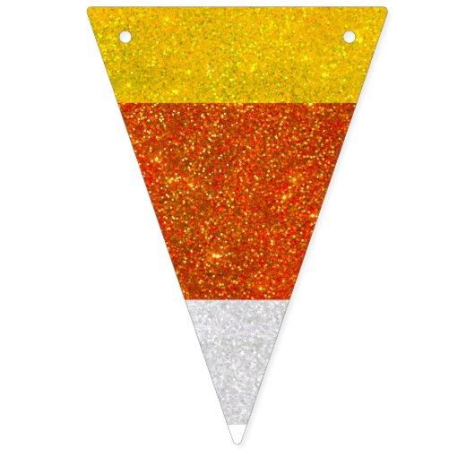 Herbst Halloween Glittery Candy Corn Wimpelkette (Zweite Fahne)