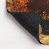 Herbst-Halloween-Hexe Mousepad (Ecke)