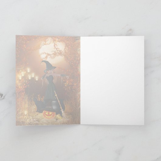 Herbst Halloween Karte (Innenseite)