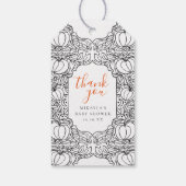 Herbst Halloween Kinderdusche Danke, dass ihr euch Geschenkanhänger (Rückseite)