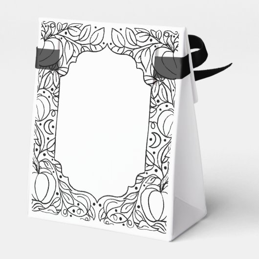 Herbst Halloween Kinderdusche Danke Geschenkschachtel (Rückseite)