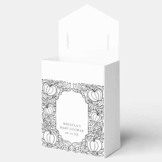 Herbst Halloween Kinderdusche Danke Geschenkschachtel (Geöffnet)