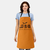 Herbst-/Halloween-Kürbis-Schürze Schürze (Getragen)