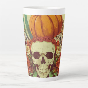 Herbst/Halloween/Kürbis/Skelett  Milchtasse