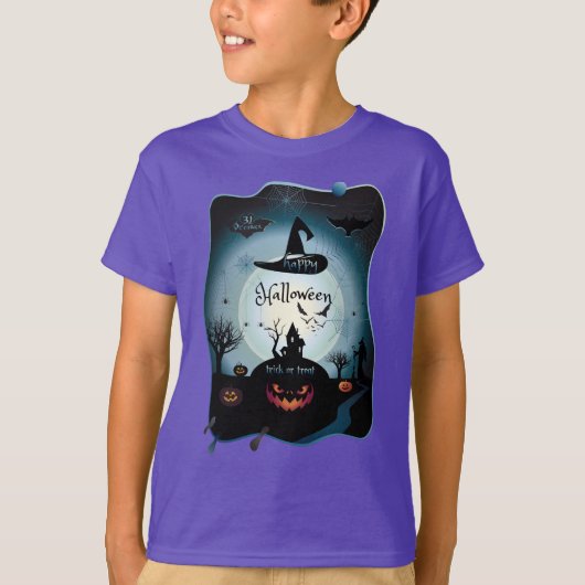 Herbst Halloween-Party "trick or treat"-Kunst P T-Shirt (Vorderseite)