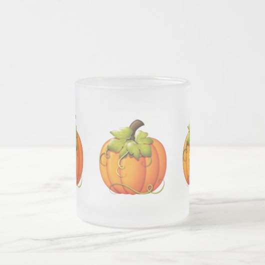 Herbst/Halloween Pumpkin Mattierte Tasse (Mittel)